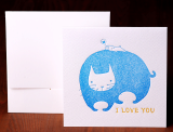 [LPO 007] Letterpress I Love You Card