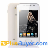 Rebel - 3.5 Inch Unlocked Android Phone - White (Dual SIM, 1GHz CPU)