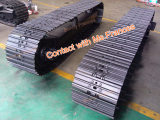 Steel crawler track frame (track undercarriage system)