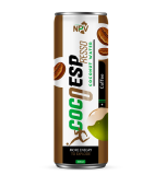 WHOLESALE  PRIVATE LABEL NPV COCONUT WATER WITH  COFFEE FLAVOR 250ML SLIM CAN