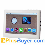 mediaPad - Full 1080P HD MP4 Player with 5 Inch Touch Screen and FM Radio - White