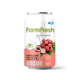 WHOLESALE PRIVATE LABEL NPV BRAND TROPICAL  LYCHEE JUICE DRINK 330ML SHORT CAN