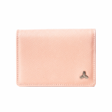 Tripod Card Leather Wallet _ Pale Pink