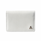 Tripod Card Leather Wallet _ Light Grey
