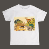 Kids oriental illust graphic T-shirt series No.1