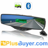 Bluetooth Rearview Car Mirror with Speaker and MIC