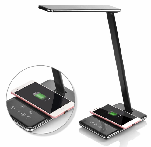 led desk lamp with wireless charger