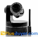 Smartphone PTZ Control Wireless IP Camera (3 x Optical Zoom, IR Cut, Night Vision, Motion Detect)