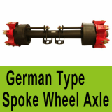 Germany Type Semi-trailer 6 spoke axle for truck used