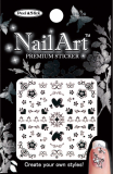 Nail Art Sticker NSA-06(Black) 20 Designs are availalbe.
