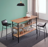 Design_modern_ wooden metal home bar table premium