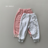 DE MARVI Kids Toddler Matched Elastic Waist Sweatpants Boys Girls Trousers Wholesale Korean