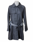WOMEN'S denim&cotton coat [NAVY]