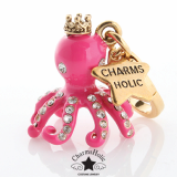 [CharmsHolic] Crystal Octopus Prince Charm_Pink