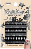 Nail Art Sticker N-06(White) 10 designs are available.