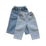 DE MARVI Kids Elastic Waist Jeans Girls Boys Denim Pants
