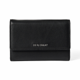 Signature Small Womens Leather Wallet _ Black
