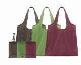 portable folding promotion logo reusable pocket shopping bag