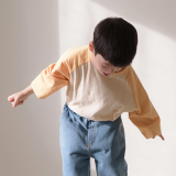 DE MARVI Toddler Kids Simple Long Sleeve T shirts Clothing
