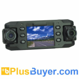 Dual-Lens HD 2.3 inch LCD Multifunctional Car DVR with Night Vision