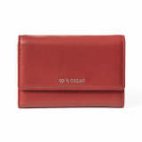 Signature Small Womens Leather Wallet _ Brick Red