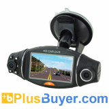 2.7 inch Display Car DVR with Dual Camera & Night Vision