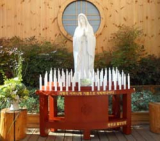 electric votive candle table for catholic