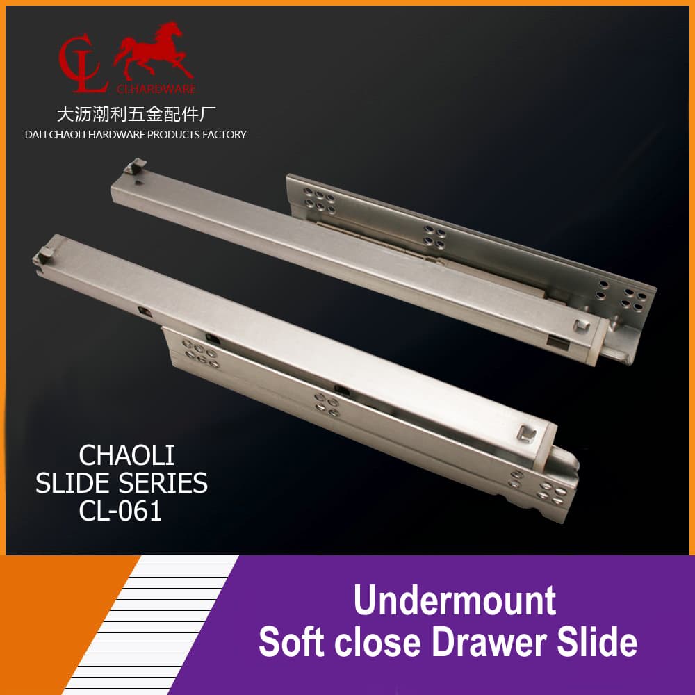 Undermount Soft Close Drawer Slide Cl 061 Tradekorea