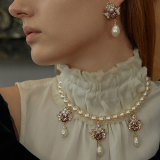 Fashion Jewelry_Flower wave earring