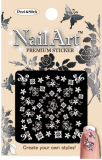Nail Art Sticker-NSA-02, White Color, 20 designs are available.