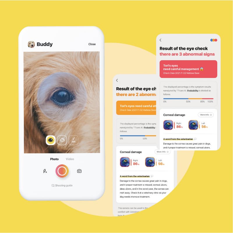 TTcare_ AI technology_based mobile app service for pet healthcare