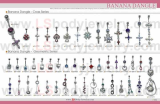LS Body Jewelry, Piercing, Banana Dangle, Cross, Geometric