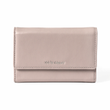 Signature Small Womens Leather Wallet _ Red Bean