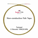 Twisted 2_strands fish tape 10M_32_8ft_ Yellow from Korea_