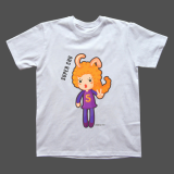 Character Deisng T-shirt chu Unisex cotton