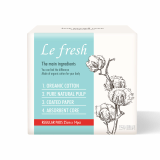 LE FRESH Certified Organic 100_ Cotton Sanitary Pads_SIZE M