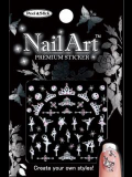 Nail Art Sticker NSD-05, White Color, 12 designs are available.