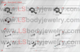 LS Body Jewelry, 316L SS, Circular and Internal Labret