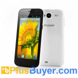 POMP W89 - 4.7 Inch 3G Android 4.2 Phone - White (1.2GHz Quad Core, 8MP Rear Camera, 4GB)