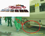 Air powered moving equipment suitable for clean room