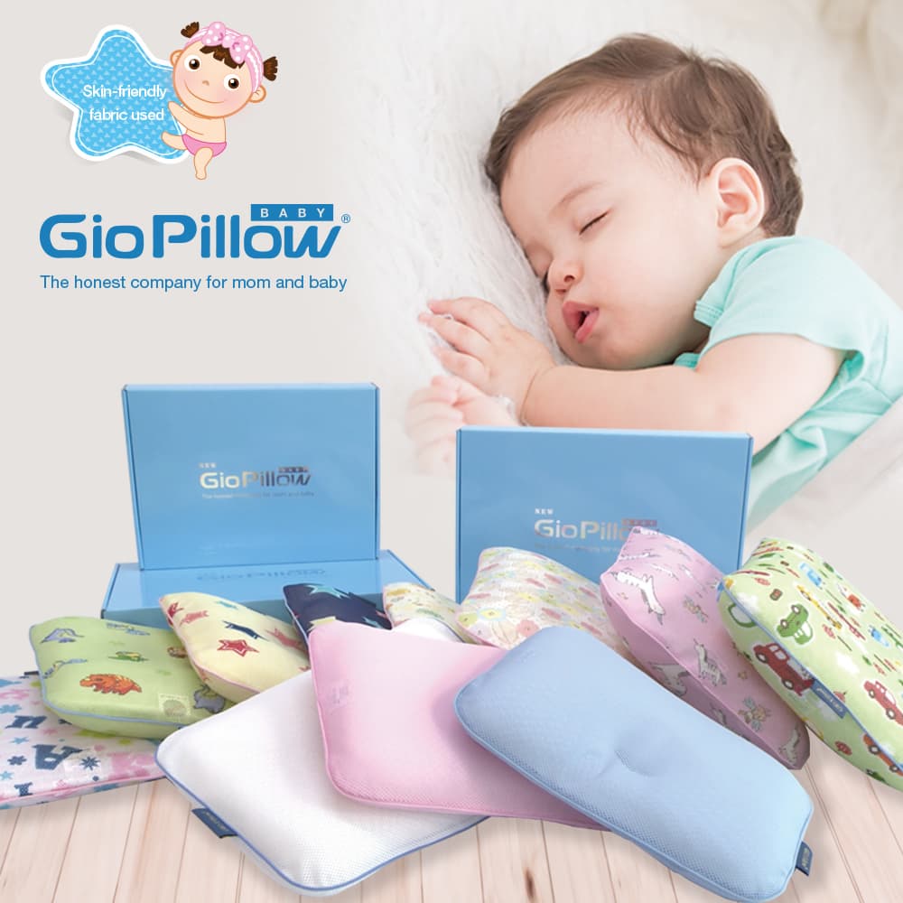 GIO Pillow/Functional Baby Pillows/comfortable sleep/Anti dust mites/deep sleep 
