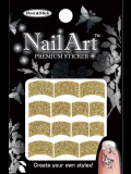Nail Art Sticker NSG-01, Glitter French Sticker, 12 colors are available.