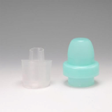 Detergent plastic cap producer, laundry detergent closure, plastic cap with spout