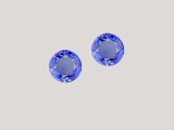 Natural Tanzanite A quality 6 mm Round shape 2 piece