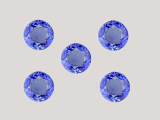 Natural Tanzanite A quality 6 mm Round shape 5 piece