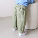 DE MARVI Children Toddler Cotton Casual Elastic waist Pants