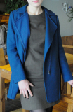 Jun Ji-hyun style simple blue jacket