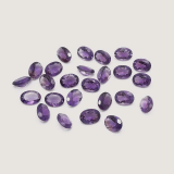 Natural Amethyst AA Quality 4×6 mm Faceted Oval 25 pcs lot