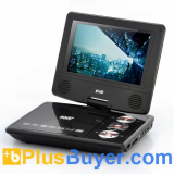 7 Inch Swivel Screen Portable DVD Player with Media Copy Function