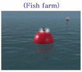 Solar warning light (Fish farm)